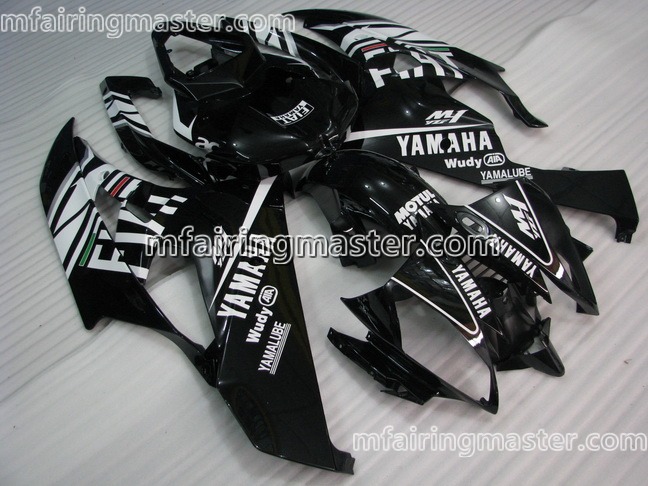 (image for) Fit for Yamaha YZF 600 R6 2006 2007 fairing kit injection molding Fiat motul black white