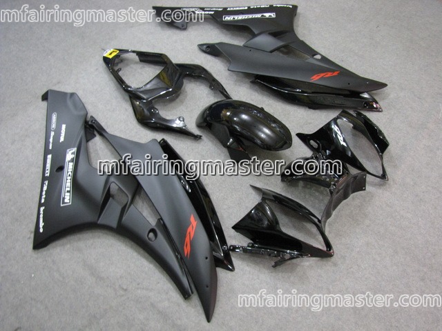 (image for) Fit for Yamaha YZF 600 R6 2006 2007 fairing kit injection molding Black