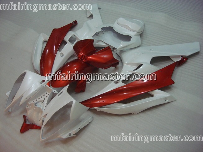 (image for) Fit for Yamaha YZF 600 R6 2006 2007 fairing kit injection molding Red white