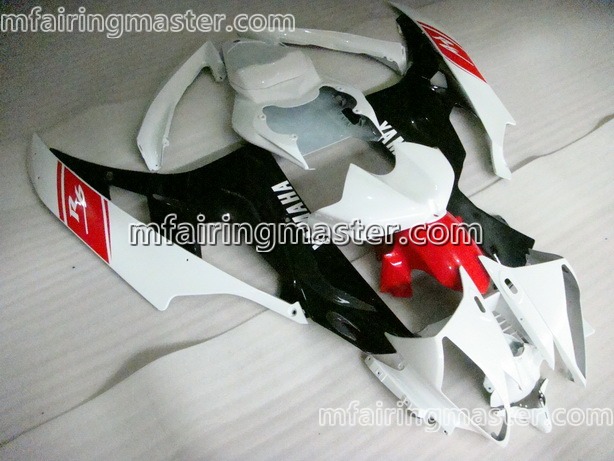 (image for) Fit for Yamaha YZF 600 R6 2006 2007 fairing kit injection molding Black white