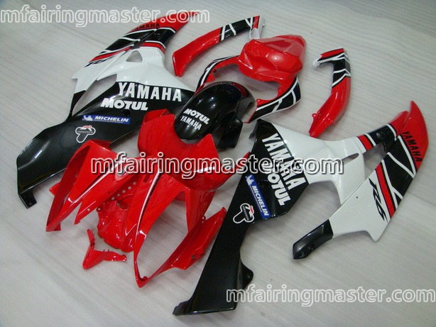 (image for) Fit for Yamaha YZF 600 R6 2006 2007 fairing kit injection molding Motul red white black