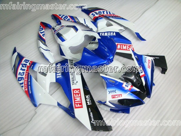 (image for) Fit for Yamaha YZF 600 R6 2006 2007 fairing kit injection molding Fimer blue white