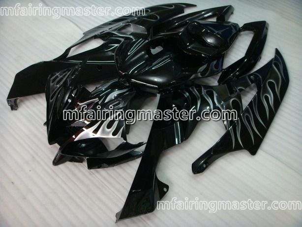 (image for) Fit for Yamaha YZF 600 R6 2006 2007 fairing kit injection molding Smoking flame black