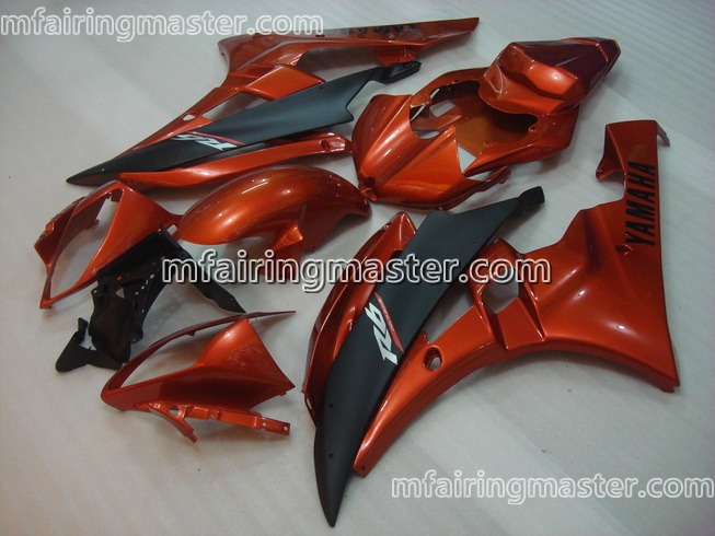 (image for) Fit for Yamaha YZF 600 R6 2006 2007 fairing kit injection molding Red black