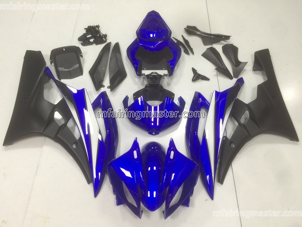 (image for) Fit for Yamaha YZF 600 R6 2006 2007 fairing kit injection molding Blue black