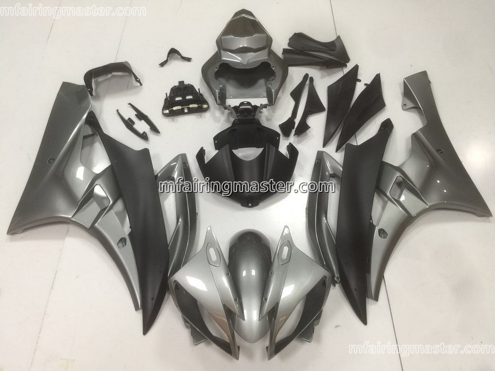 (image for) Fit for Yamaha YZF 600 R6 2006 2007 fairing kit injection molding Silver grey