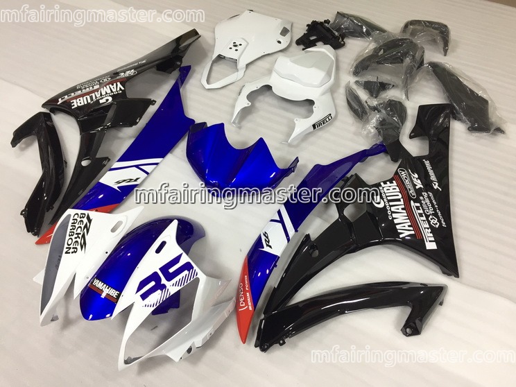 (image for) Fit for Yamaha YZF 600 R6 2006 2007 fairing kit injection molding Yamalube black blue