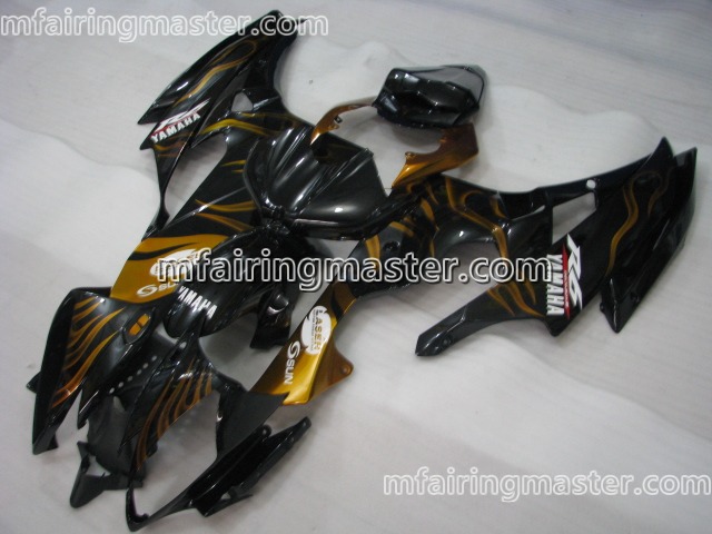 (image for) Fit for Yamaha YZF 600 R6 2006 2007 fairing kit injection molding Flame black