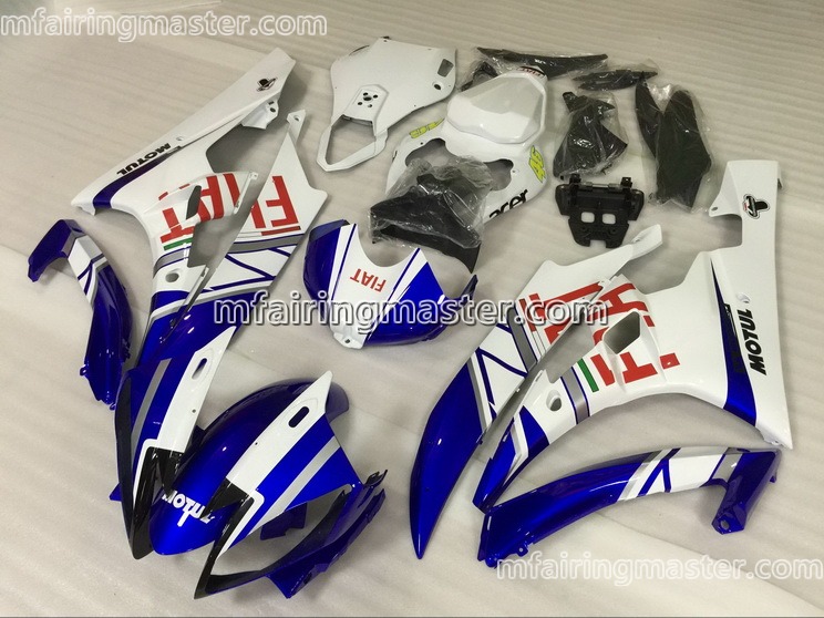 (image for) Fit for Yamaha YZF 600 R6 2006 2007 fairing kit injection molding Fiat blue white