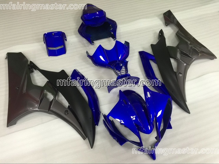 (image for) Fit for Yamaha YZF 600 R6 2006 2007 fairing kit injection molding Blue black