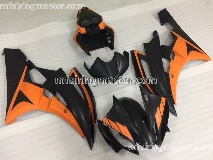 (image for) Fit for Yamaha YZF 600 R6 2006 2007 fairing kit injection molding Orange black