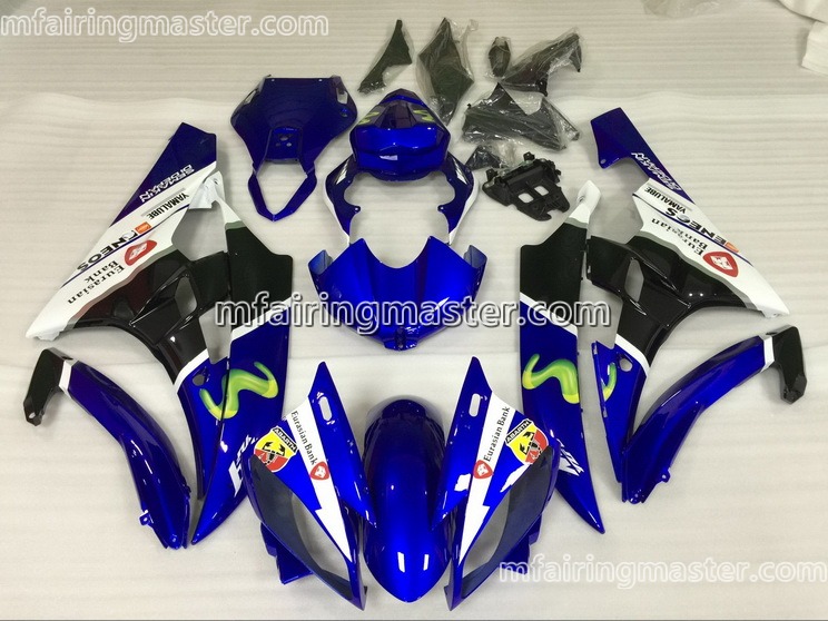 (image for) Fit for Yamaha YZF 600 R6 2006 2007 fairing kit injection molding Blue black white