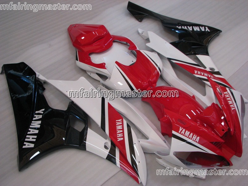 (image for) Fit for Yamaha YZF 600 R6 2006 2007 fairing kit injection molding Black red white