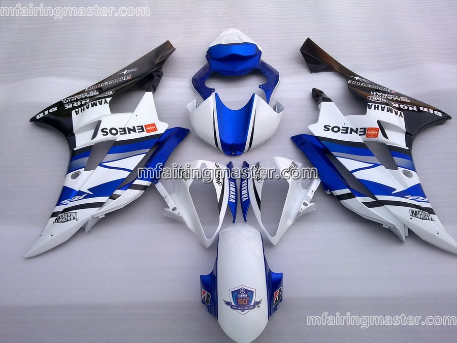 (image for) Fit for Yamaha YZF 600 R6 2006 2007 fairing kit injection molding Eneos blue white