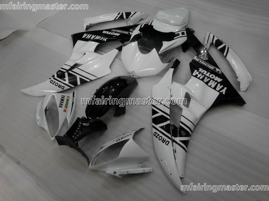 (image for) Fit for Yamaha YZF 600 R6 2006 2007 fairing kit injection molding White black