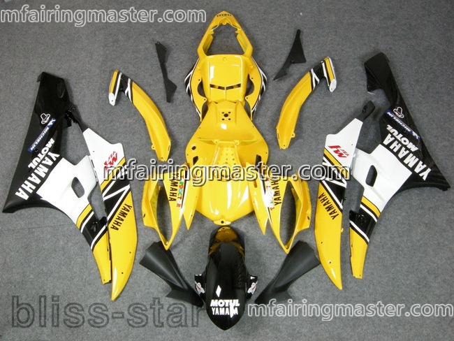 (image for) Fit for Yamaha YZF 600 R6 2006 2007 fairing kit injection molding Yellow black