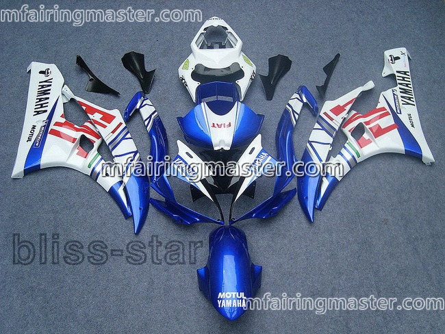 (image for) Fit for Yamaha YZF 600 R6 2006 2007 fairing kit injection molding Fiat blue white