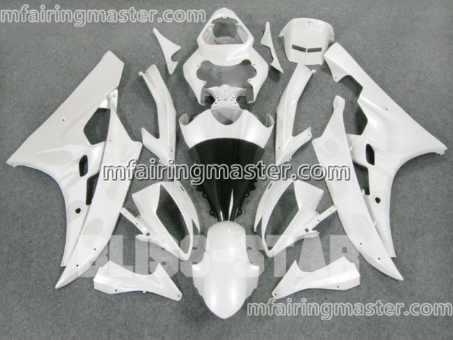 (image for) Fit for Yamaha YZF 600 R6 2006 2007 fairing kit injection molding White