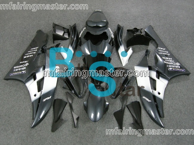 (image for) Fit for Yamaha YZF 600 R6 2006 2007 fairing kit injection molding Black white