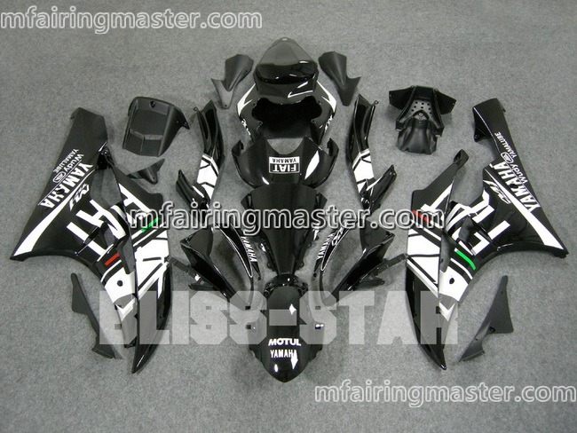 (image for) Fit for Yamaha YZF 600 R6 2006 2007 fairing kit injection molding Fiat black