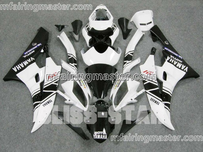 (image for) Fit for Yamaha YZF 600 R6 2006 2007 fairing kit injection molding White black