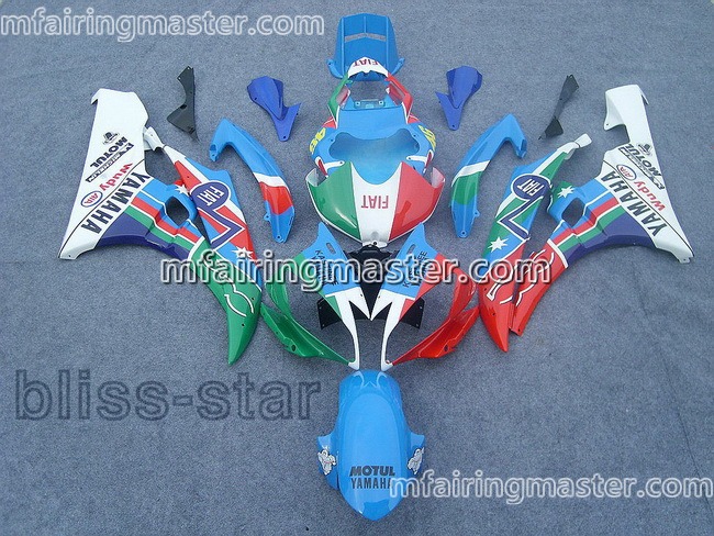 (image for) Fit for Yamaha YZF 600 R6 2006 2007 fairing kit injection molding Blue white red