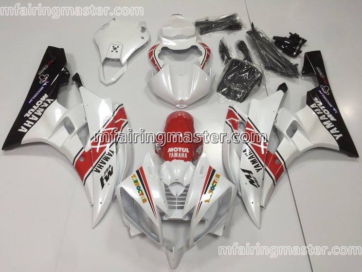 (image for) Fit for Yamaha YZF 600 R6 2006 2007 fairing kit injection molding The doctor white black