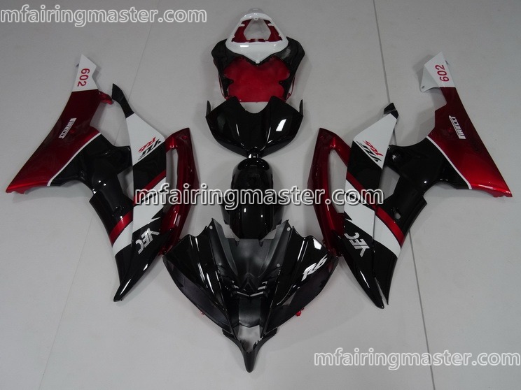 (image for) Fit for Yamaha YZF 600 R6 2008 2009 2010 2011 2012 2013 2014 2015 2016 fairing kit injection molding Black red