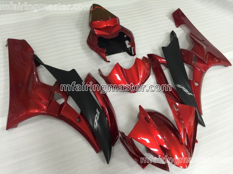 (image for) Fit for Yamaha YZF 600 R6 2008 2009 2010 2011 2012 2013 2014 2015 2016 fairing kit injection molding Red black