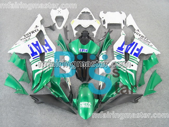 (image for) Fit for Yamaha YZF 600 R6 2008 2009 2010 2011 2012 2013 2014 2015 2016 fairing kit injection molding Fiat green white