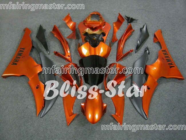 (image for) Fit for Yamaha YZF 600 R6 2008 2009 2010 2011 2012 2013 2014 2015 2016 fairing kit injection molding Golden red black