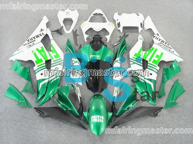 (image for) Fit for Yamaha YZF 600 R6 2008 2009 2010 2011 2012 2013 2014 2015 2016 fairing kit injection molding Fiat green white