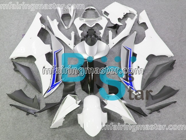 (image for) Fit for Yamaha YZF 600 R6 2008 2009 2010 2011 2012 2013 2014 2015 2016 fairing kit injection molding White