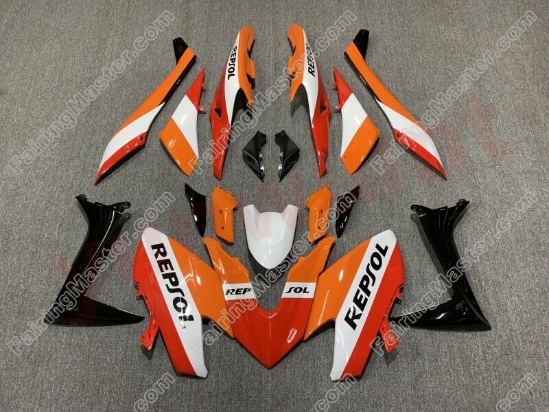 (image for) Fairing kit fit for Yamaha TMAX560 2020 2021 orange white 115