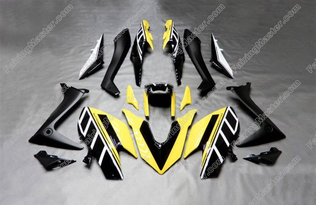 (image for) Fairing kit fit for Yamaha TMAX560 2020 2021 black yellow white 124