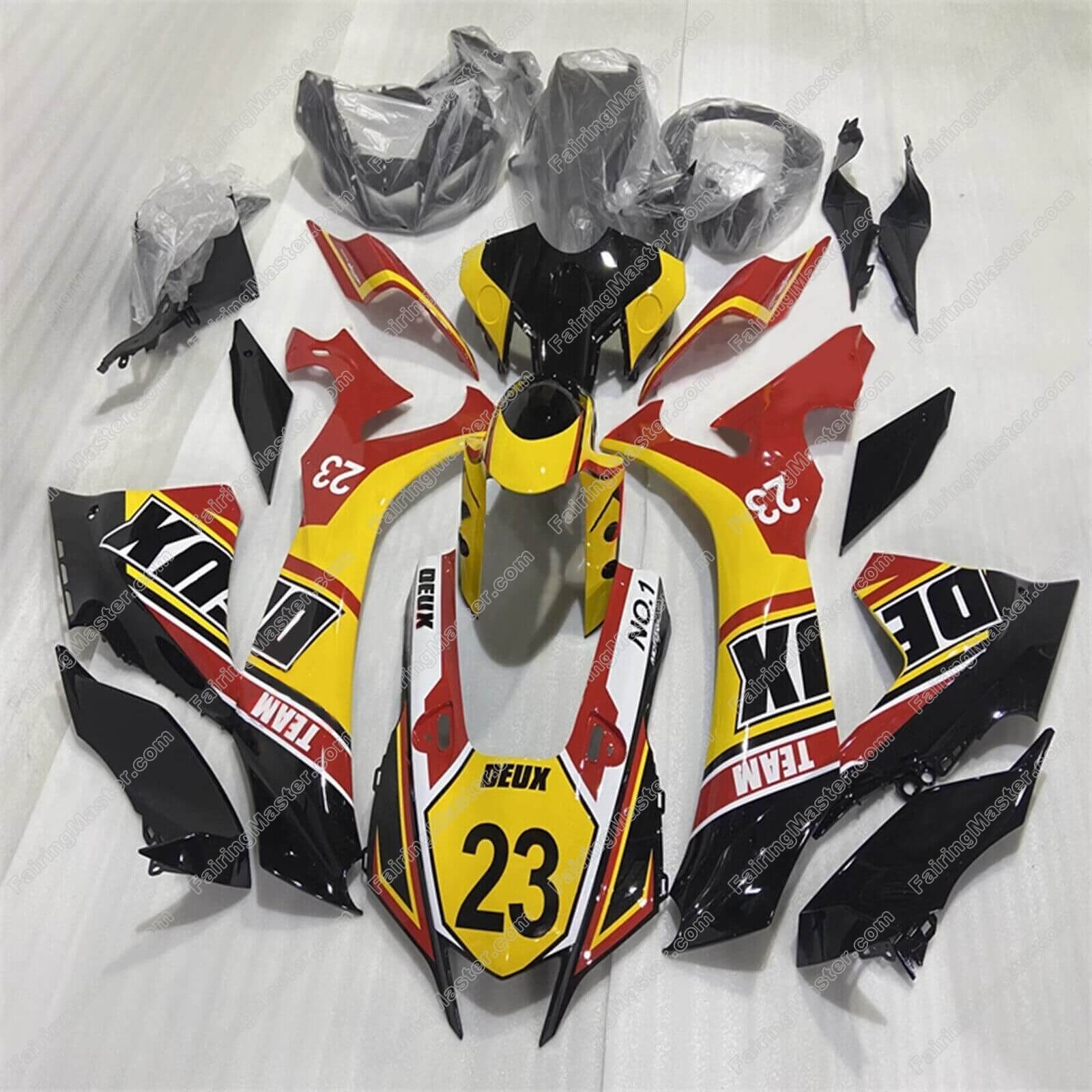 (image for) Fairing kit fit for Yamaha YZF 1000 R1 2020 2021 2022 red yellow black 132